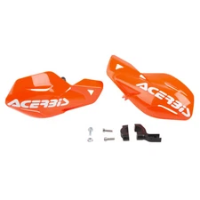 ACERBIS UNIKO ORANGE WHITE MX MOTOCROSS HAND GUARD HANDGUARDS KTM SX65