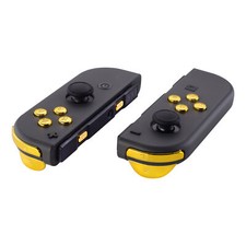 Chrome Gold Full Set Buttons With Tools Replacement For Nintendo Switch Joy con