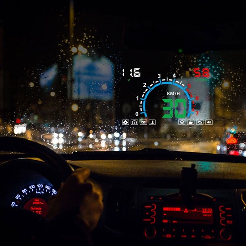 Velocímetro digital OBDII HUD de 5,8"" OBDII HUD advertencia de exceso de velocidad MPH - Imagen 6 de 9