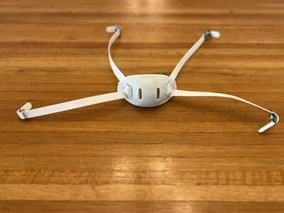 Rare NFL Riddell Chinstrap White Unbranded Size Medium - Older Style