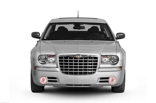 Color Chasing LED Fog Light Flow Halo kit for Chrysler 300 05-10 - Imagen 2 de 10