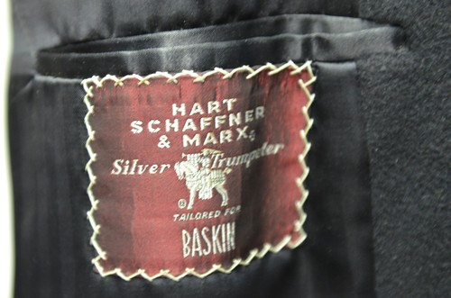Hart Schaffner Marx Men's Overcoat Size Medium Cashmere Silver Trumpeter Career - Picture 12 of 12