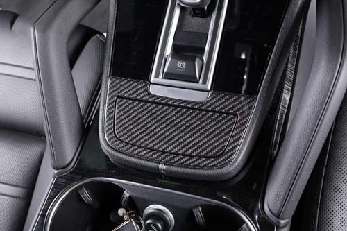 Dry Carbon Fiber Car Interior kit Cover Trim 9PCS For Porsche Cayenne 2018-2023 - Foto 2 di 7