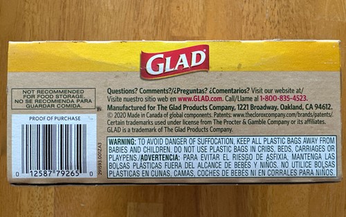Glad Trash Bags 2.6 Gallon 100% Compostable Bags - Picture 3 of 3