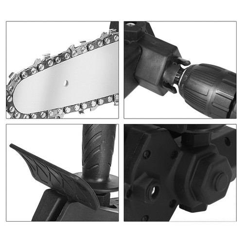 Electric Drill To Saw Adapter 6in Conversion Head Chainsaw Attachment Tool. - Picture 12 of 24