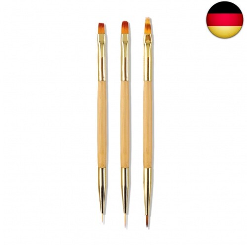 Gel Pinsel Für Nägel, 2 Stück | UV-Gel-Nagelbürste Mit Strassgriff | Für Builder Gel, Gelnägel, Nageldesign