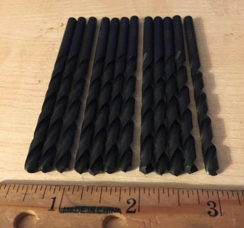 12pcs, CHICAGO-LATROBE / TRW, 44013 13/64" HSS, Black 118 Deg. Jobber Drill Bits - Picture 2 of 3