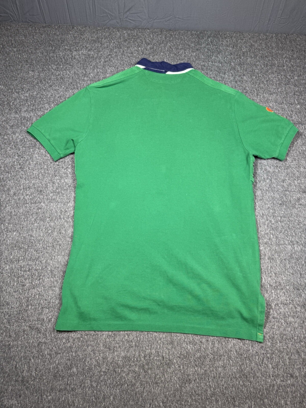 Polo Ralph Lauren Rugby Shirt Uomo L Verde Big Pony Anni 90 Bottone Gomma #3 Vintage
