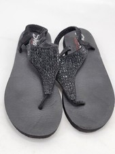 Skechers Sandals Womens 10 Meditation Rock Crown Slingback Black Casual 31560
