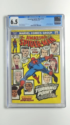 AMAZING SPIDERMAN #121 CGC 6.5 OWW 1973 DEATH OF GWEN STACY FN+ Spider-Gwen Key