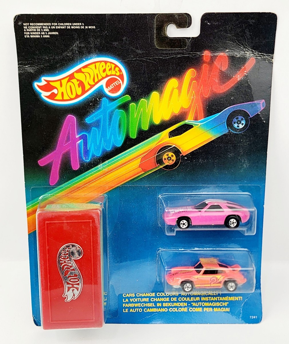 HOT WHEELS AUTOMAGIC COLOR RACERS RARE PORSCHE 2 PACK W