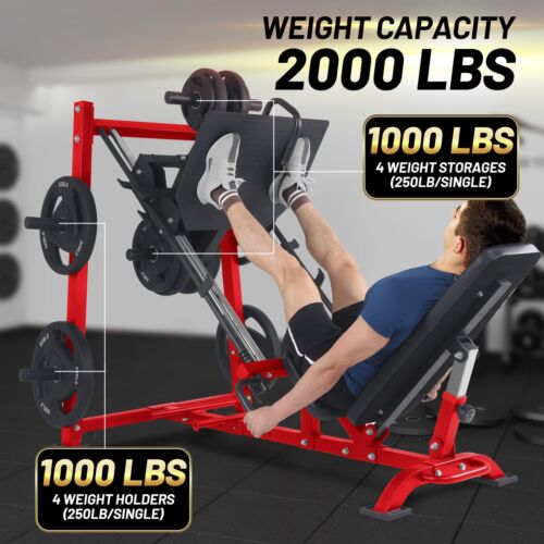 Adjustable Leg Press Squat Machines, Leg Exercise Machine for Full Body Workout - Picture 4 of 13
