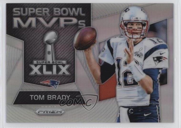 2017 Panini Prizm Super Bowl MVPs Silver Prizm Tom Brady #17