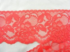 Flat Lace Red 70mm wide 5.5 metres 2144