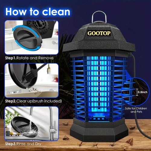 Electric Fly Zapper,Fly Trap,Bug Zapper Outdoor, Mosquito Zapper Outdoor - Picture 4 of 9