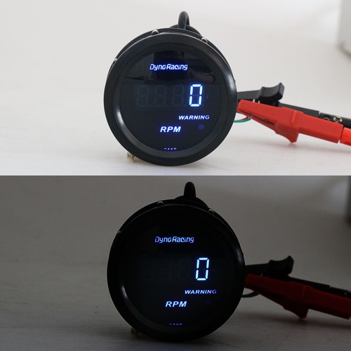 Digital Led Tachometer 52mm With Blue Led Display For 12 Volt Cars Part Durable - Picture 6 of 8