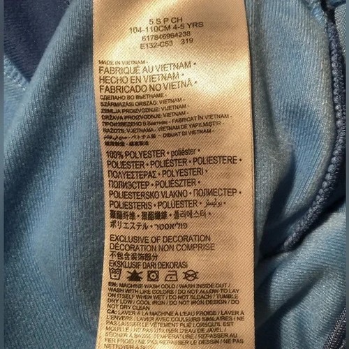 NIKE Blue Color Block Tracksuit Jacket Sz 5/S - Picture 4 of 4