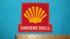 *1 RARE SARGENT MANITOBA CANADA SHELL GAS OIL SERVICE CREST PATCH CHENILLE *
