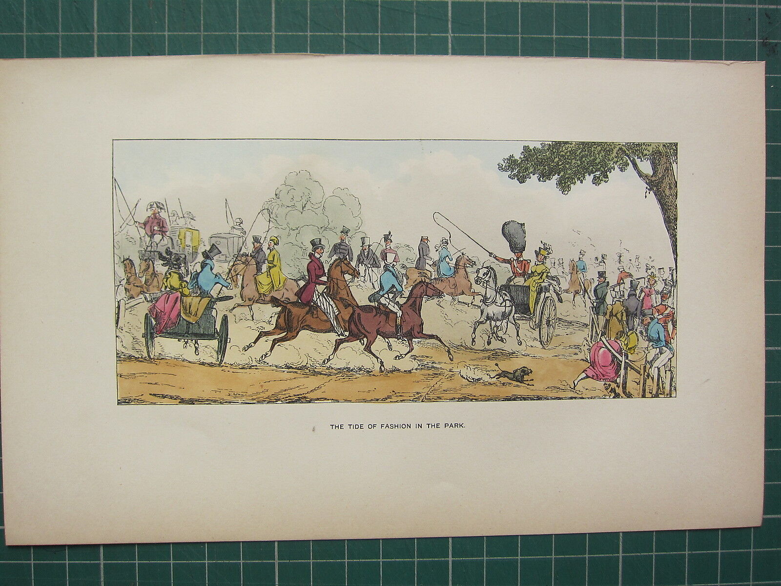 1892 Odcisk koloru dłoni ~ The Tides of Fashion IN The Park Horse & Carriage Popularna niska cena