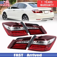 Set Tail Lights For 2016-2017 Honda Accord Left And Right Inner And Outer Brake