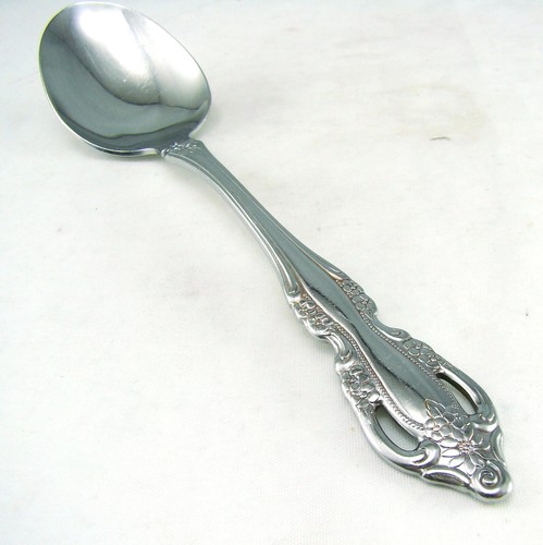 Oneida Stainless Steel SAMANTHA Lot of 3 Oval Soup Spoons - Picture 5 of 8