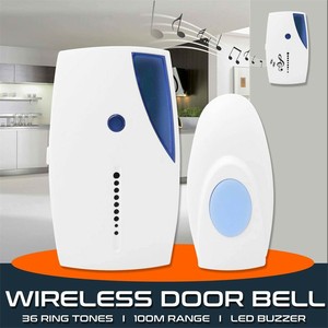 Wireless-Door-Bell-36-CHIME-Home-Cordless-Portable-100M-Range-Digital-Doorbell