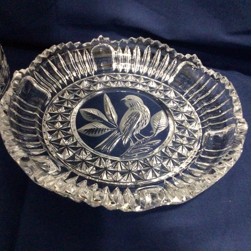 VTG Hofbauer Crystal The Byrdes Collection Dome Lid Cheese Or Butter Dish Lovely - 第 7/7 張圖片