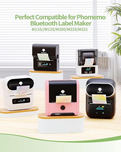 3Rolls 50x30mm Self-Adhesive Thermal Printer Label for Phomemo M110 M220 Printer - Afbeelding 5 van 6