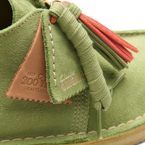 New Clarks Originals Desert Trek 200 Years Green Apple Suede "BANK ROBBER" Shoes - Picture 7 of 8