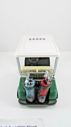 NIB Collectible Golf Cart Desk Clock By Model 393 By Golf Gifts Gallery - Picture 6 of 8