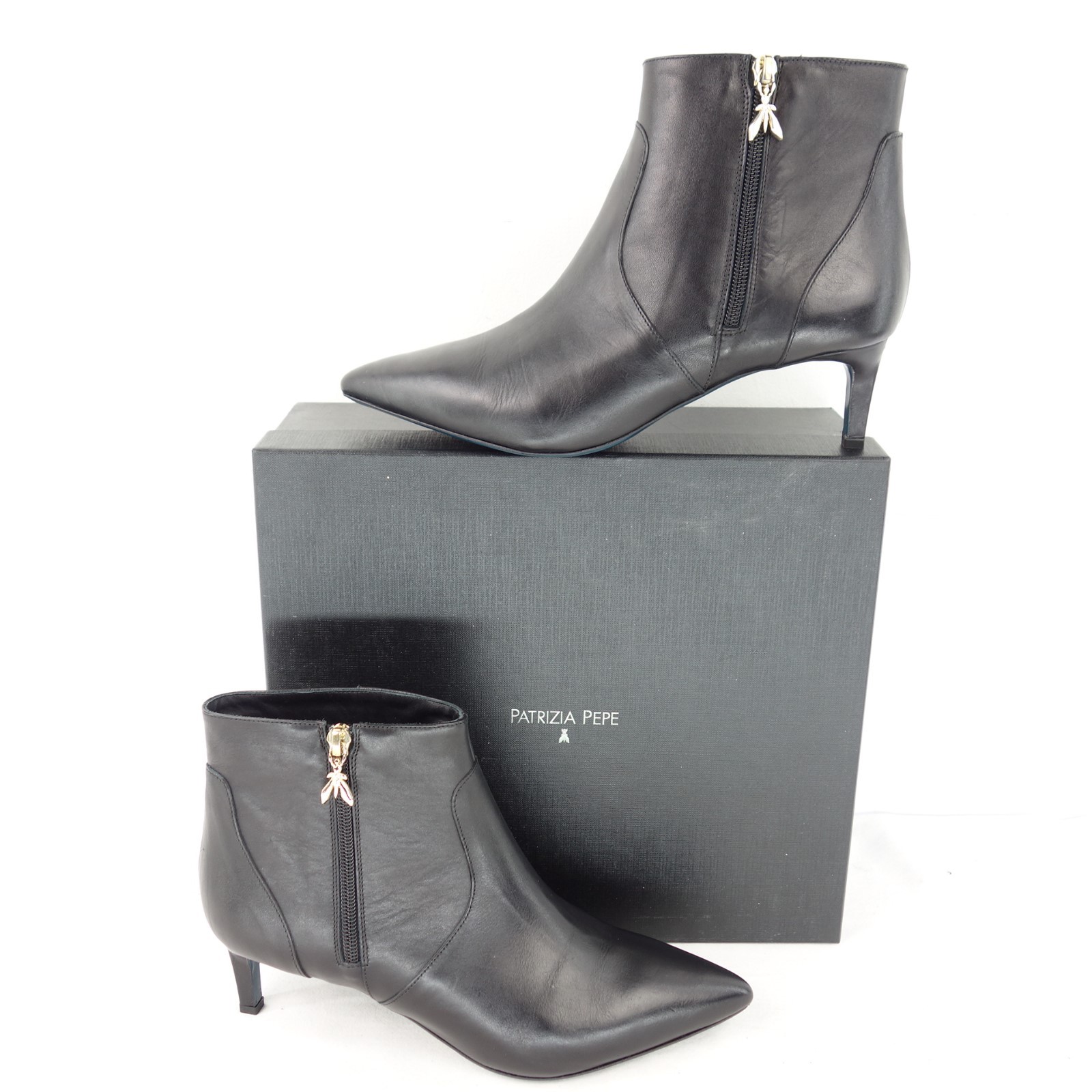 PATRIZIA PEPE Damen Stiefeletten Schuhe Schuhe Schuhe Gr 38 Leder Leder Elegant NP 269 NEU cb589c PATRIZIA PEPE Damen Stiefeletten Schuhe Schuhe Schuhe Gr 38 Leder Leder Elegant NP 269 NEU cb589c