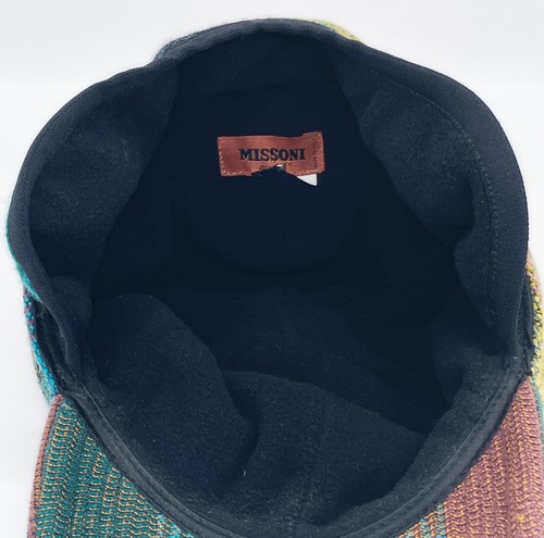 Gorra de béisbol Missoni invierno orejeras logotipo multicolor unisex hecha en Italia - Imagen 10 de 10