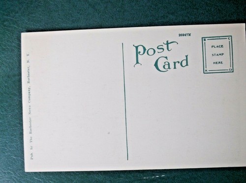 Tarjeta postal de colección Main Street Looking West Business Dist Rochester NY Trolley Car - Imagen 3 de 3