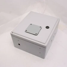 Stahlin CL1311HL Wall Mount Enclosure, 13.21"Hx11.21"Wx6.59"D Fiberglass *Holes*