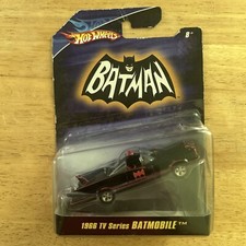 Hot Wheels Batman 1966 TV Series Diecast Batmobile 1:50 Scale (2007) EXC