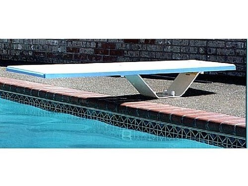 S.R. Smith Flyte-Deck II Stand & Frontier III Diving Board Radiant White Blue 8'