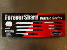 Forever Sharp Classic Series 12 Piece Knife Set Surgical Stainless Steel Knives