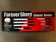 Forever Sharp Classic Series 12 Piece Knife Set Surgical Stainless Steel Knives