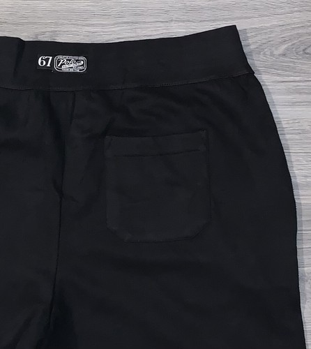 POLO RALPH LAUREN Mens Big & Tall Black Embroidered LOGO Fleece Sweat Pants - Picture 6 of 8