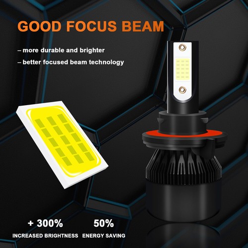 Faro LED brillante haz alto/bajo + bombillas antiniebla para Ford Mustang GT 2005-2012 - Imagen 6 de 18