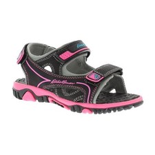 EDDIE BAUER GIRL'S RIVER SANDAL PINK/BLACK/GRAY, MODEL:MOLLY VARIETY SIZE NWB