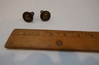 2 Vintage  Mid Century Modern   Round Metal 1 in Cabinet Door Drawer knobs