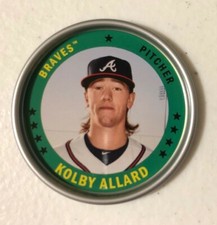 2019 Topps Archives KOLBY ALLARD 1980s Retro Coin Insert C-3 Braves