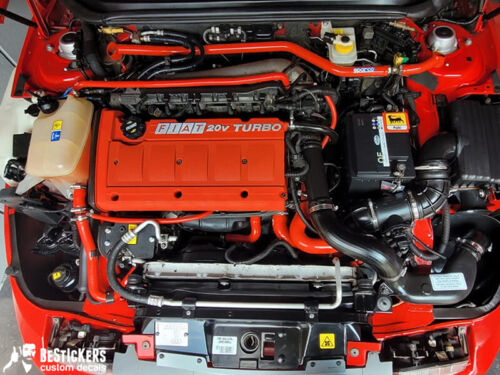 kit Adesivi vano motore restauro FIAT COUPE turbo 20v vt plus coupè limited - Zdjęcie 2 z 2