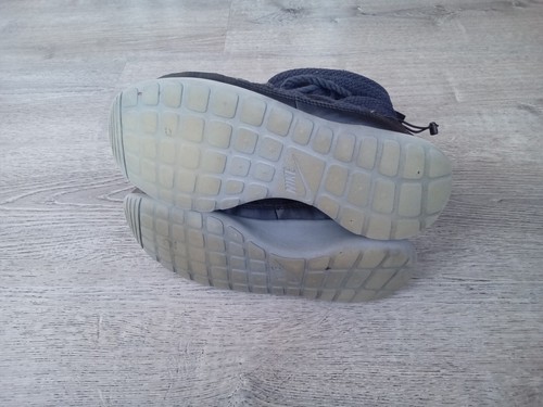 Nike Womens Roshe Run High Size 8 Snow Boots Black Lined Lace Up Sneakers - Afbeelding 11 van 12