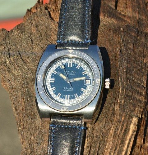 Festina Rare Vintage Watch In Steel Sub Diver's 200 M Rotating Bezel - Picture 12 of 20