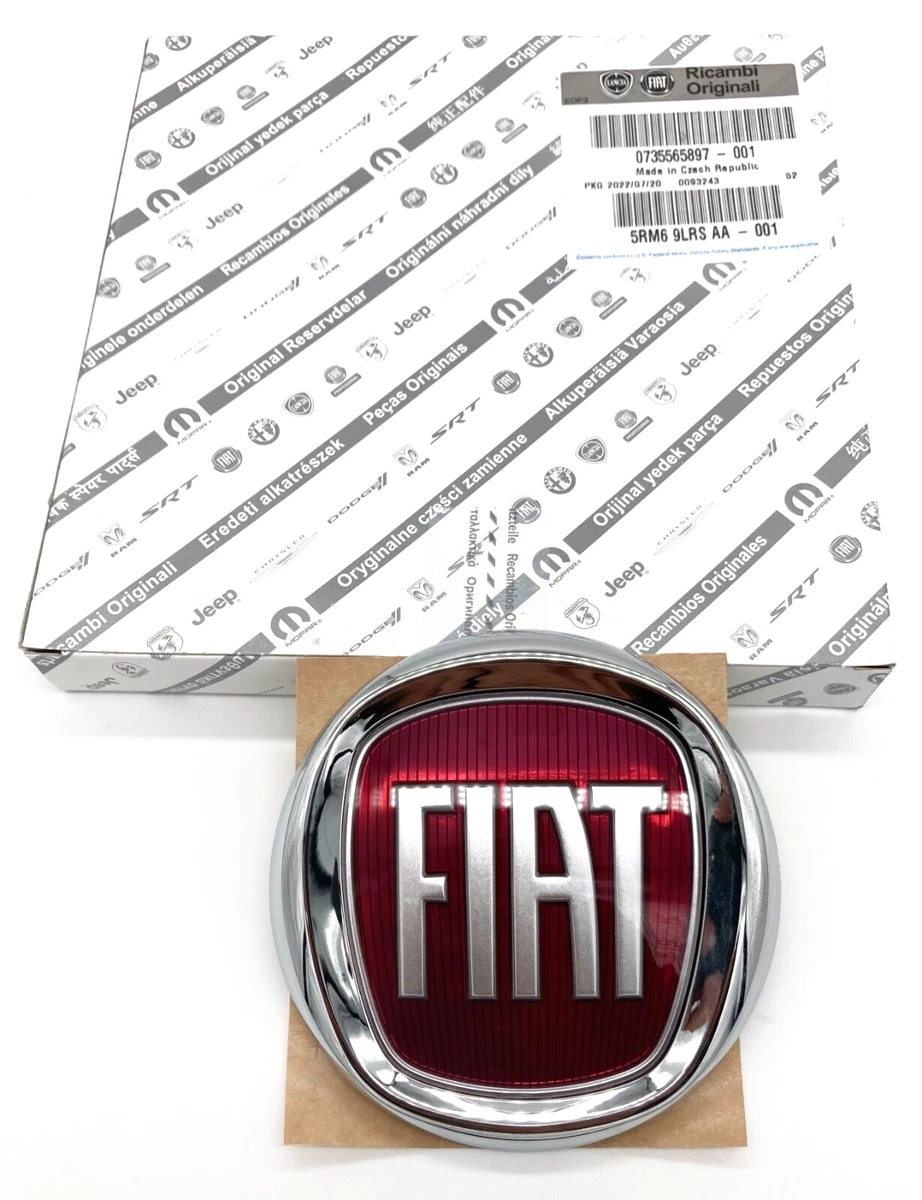 Fiat 500 124 Panda Rear Boot Badge 735565897 Genuine New Type