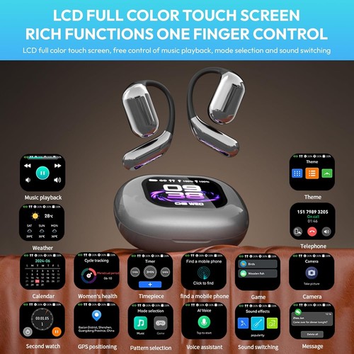 Translation Earbuds - 3-in-1 Real Time AI Translator Device - LCD Display -137 L - Picture 5 of 7