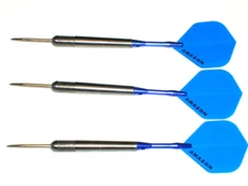 Steel Tip Darts, Used 19 Gram Plated, with New Aluminum Shafts & Flights #3984
