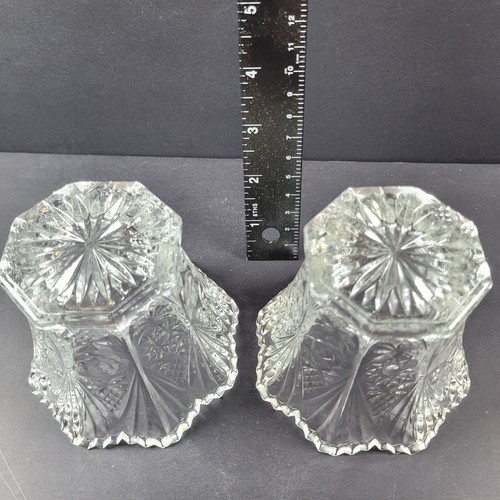 Vintage Studio Nova Mikasa Japan Brilliance Pair of Small Crystal Votive Holders - Picture 11 of 12